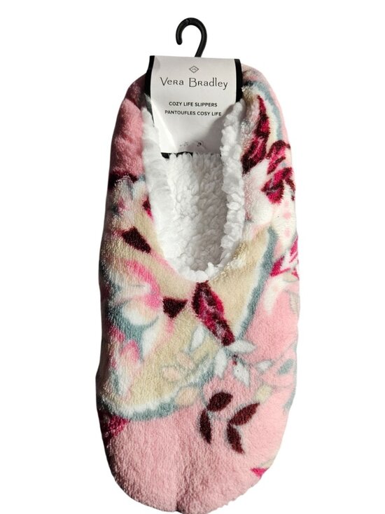 Vera Bradley Shoes - Vera Bradley Cozy Life Slippers Botanical Paisley Pink Women Size M- 7-8